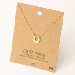 Fame Accessories Jewel Horseshoe Necklace Necklaces