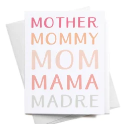 Onderkast Mother Mommy Mom Mama Madre Greeting Card