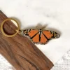 Elyse Breanne Designs Monarch Butterfly Metal Keychain Keychains