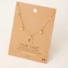 Fame Accessories Moon + Star Charm Necklace Necklaces