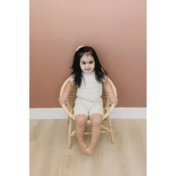 Mebie Baby Oatmeal Organic Cotton Waffle Short Set