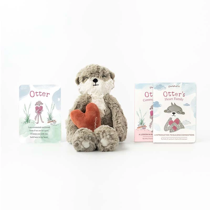 Slumberkins Books + Puzzles Otter Pebble Kin Book Bundle - Family Bonding Collection 3 Slumberkins Books + Puzzles Otter Pebble Kin Book Bundle - Family Bonding Collection