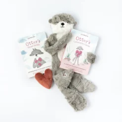 Slumberkins Otter Pebble Snuggler Book Bundle - Family Bonding Collection Books + Puzzles