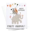 Onderkast Happy Birthday, Party Animal Greeting Card