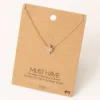 Fame Accessories Pave Cactus Charm Necklace