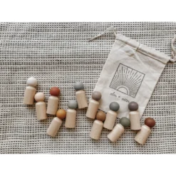 Elm + Otter Peg Wooden Play Doll Toys Desert Tones