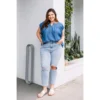 J+j Jeans + Pants Plus Size Ripped Mom Jeans