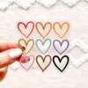 Elyse Breanne Designs Paper Goods Clear Pride Heart Series Sticker