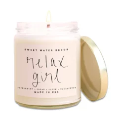 Sweet Water Decor Relax Girl Soy Candle