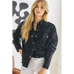 J+j Outerwear Black Rock + Roll Jacket