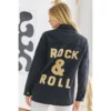 J+j Outerwear Black Rock + Roll Jacket