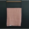 Mebie Baby Swaddles + Blankets Dusty Rose Organic Cotton Waffle Quilt 1 Mebie Baby Swaddles + Blankets Dusty Rose Organic Cotton Waffle Quilt