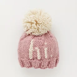 Huggalugs Hi Rosy Pink Knit Beanie Knits