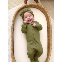 Loved Baby Sage Organic Cotton Zip Sleeper Sleepers