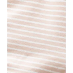 Bailey's Blossoms Overalls + Rompers Tan + White Stripe Tie Romper