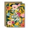 Black Lab Studio Floral You Da Best Mom Greeting Card Party Time
