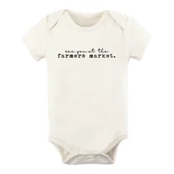Tenth + Pine Bodysuits Farmers Market Black + Natural Organic Onesie