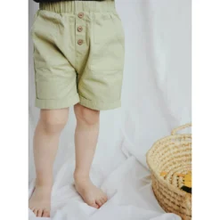 Eli + Nev Bottoms Mint Green Button Shorts