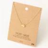 Fame Accessories Necklaces Mini Smiley Face Pendant Necklace
