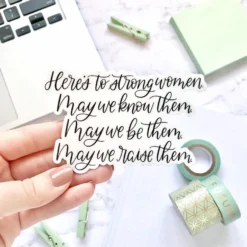 Elyse Breanne Designs Here's To Strong Women Sticker Paper Goods