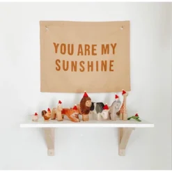 Imani Collective Decor Peach You Are My Sunshine Banner