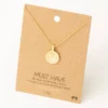 Fame Accessories Necklaces Sun + Moon Coin Necklace