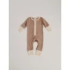 Orcas Lucille Overalls + Rompers Taupe + Cream Waffle Romper
