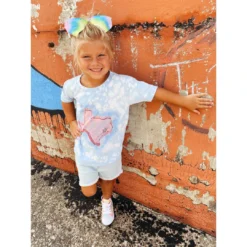 Gina Tees Pink Texas State Tee