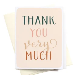 Onderkast Thank You Very Much Greeting Card