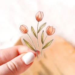 Elyse Breanne Designs Paper Goods Clear Dutch Tulips Sticker