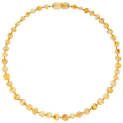 Powell's Owl Amber Baroque Unpolished Honey Necklace Jewelry