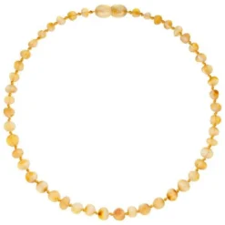 Powell's Owl Amber Baroque Unpolished Milk Necklace