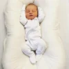Loved Baby Sleepers White Organic Cotton Zip Sleeper 1 Loved Baby Sleepers White Organic Cotton Zip Sleeper