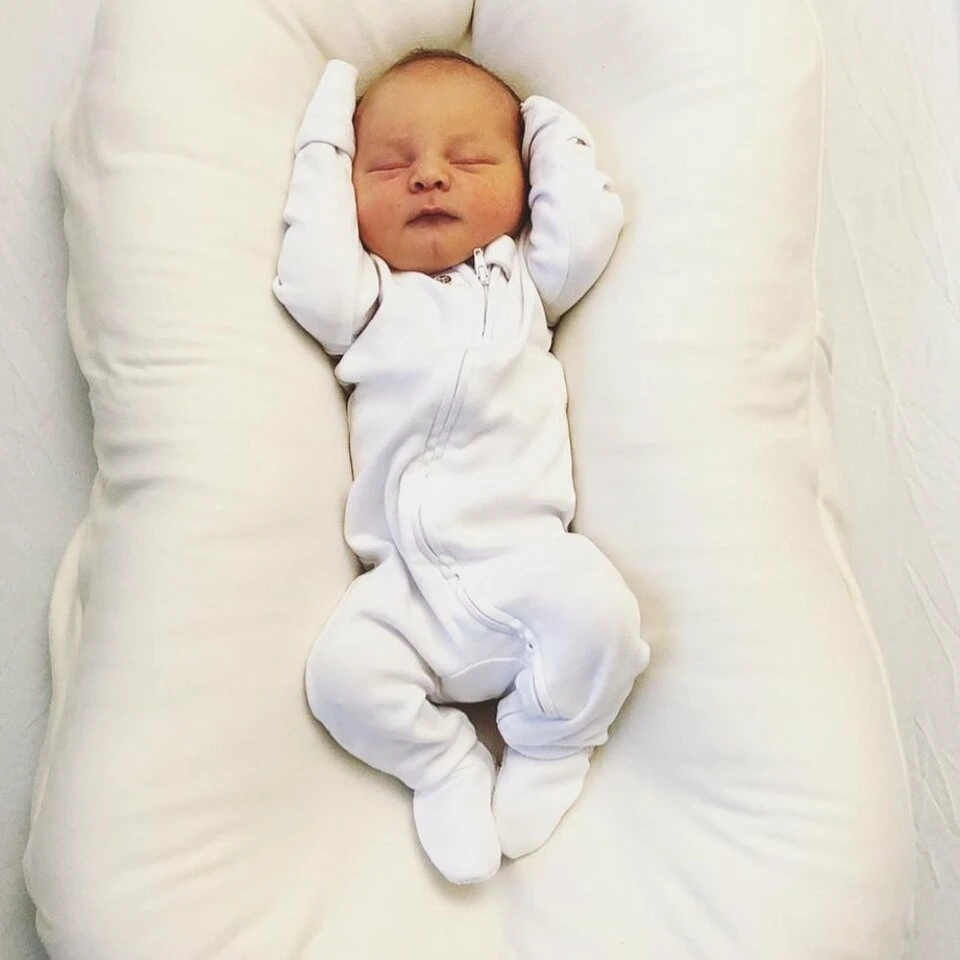 Loved Baby Sleepers White Organic Cotton Zip Sleeper 3 Loved Baby Sleepers White Organic Cotton Zip Sleeper