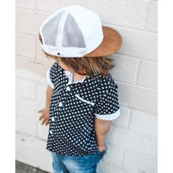 George Hats White + Tan Trucker Hat