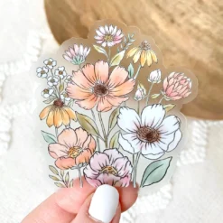 Elyse Breanne Designs Clear Wildflower Bunch Sticker Paper Goods