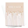 Onderkast Make A Wish Birthday Candles Greeting Card