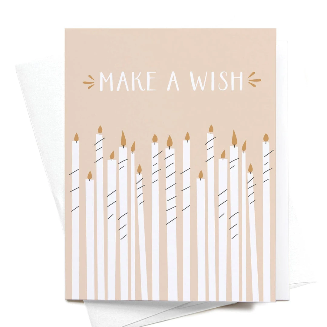 Onderkast Make A Wish Birthday Candles Greeting Card 3 Onderkast Make A Wish Birthday Candles Greeting Card